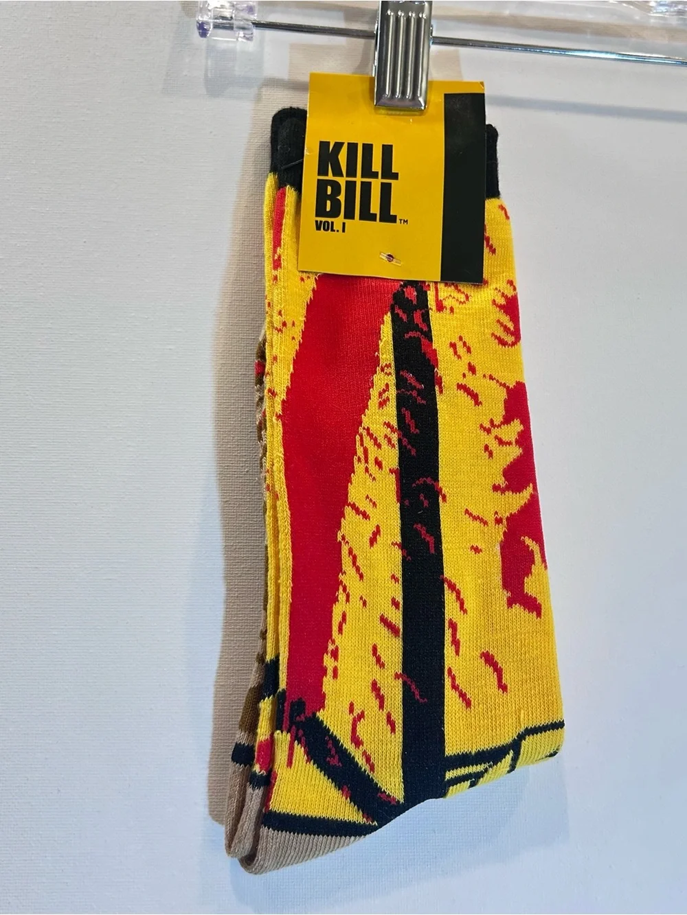Kill Bill Vol 1 Socks Loot Crate Exclusive Miramax 2016 Blood Splatter NWT